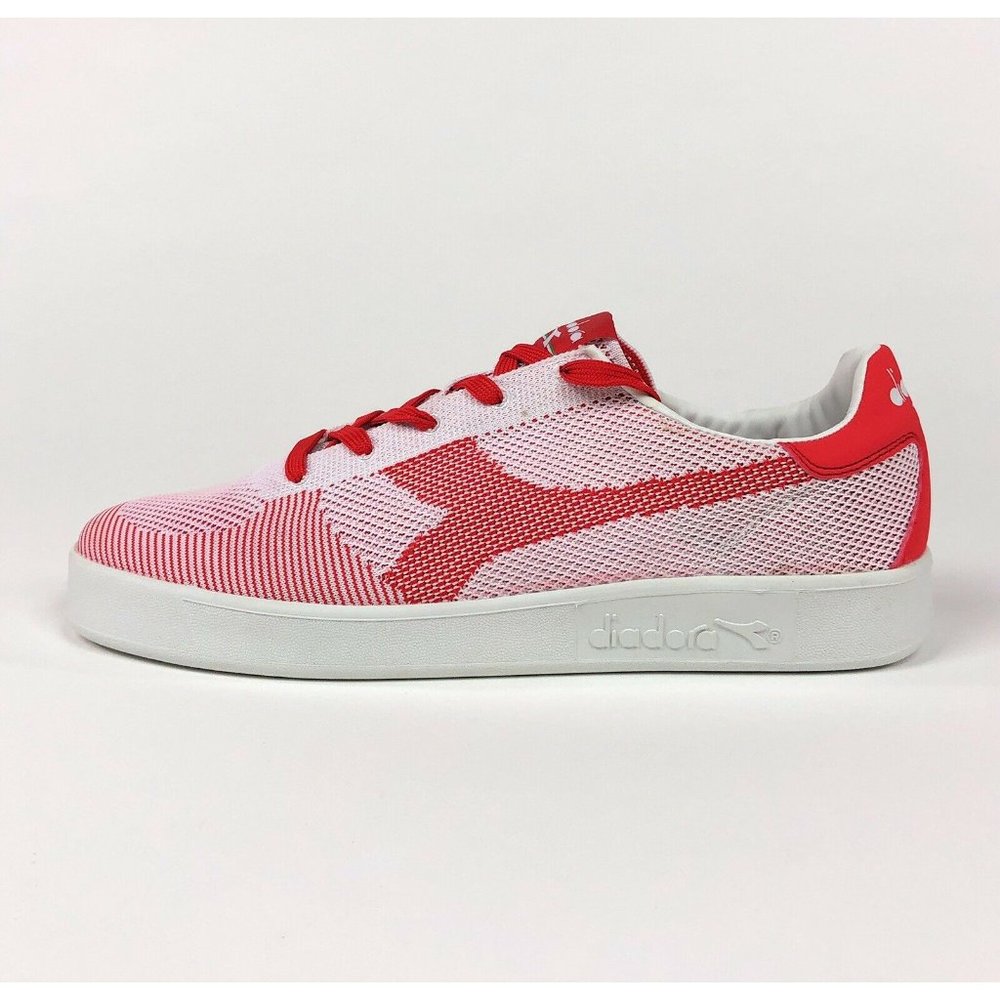 Diadora B. Elite SPW Weave Red White Low Shoes - Picture 6 of 9